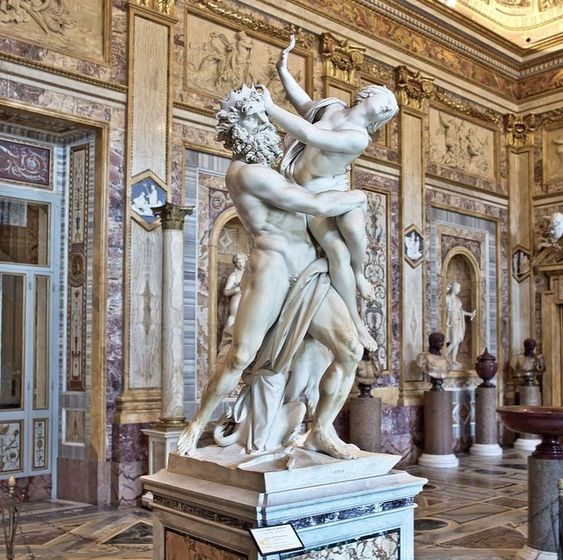 Pluto and Persephone by Gian Lorenzo Bernini, Galleria Borghese, Rome