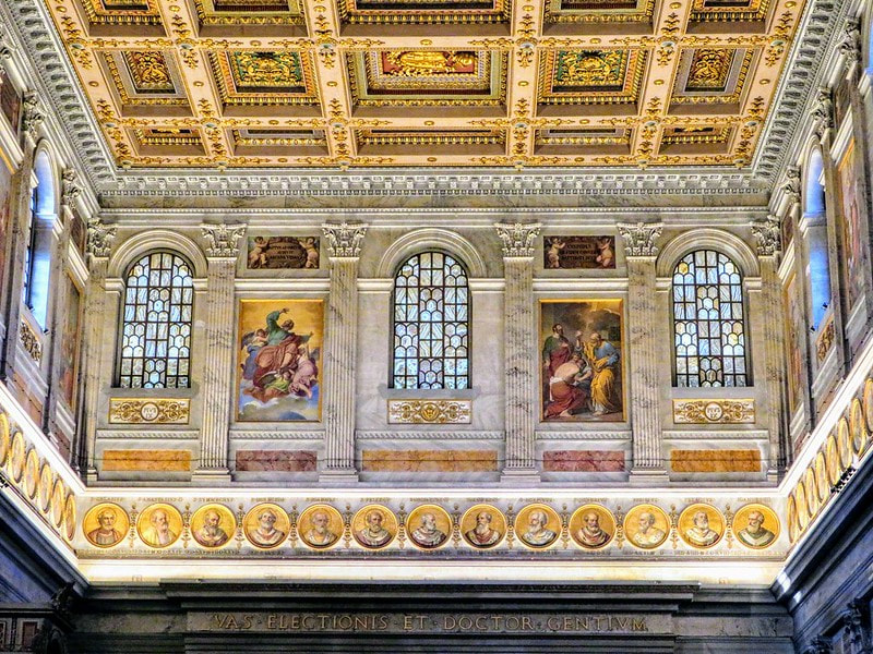 Portraits of all the Popes, Papal Basilica of St Paul's Outside the Walls, Rome