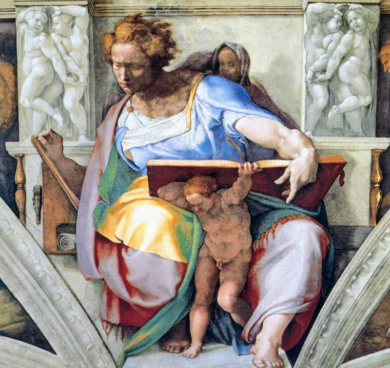 Prophet Daniel, fresco by Michelangelo, Sistine Chapel