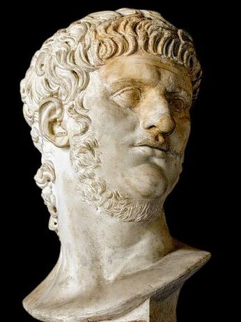 A bust of the emperor Nero, Capitoline Museums, Rome