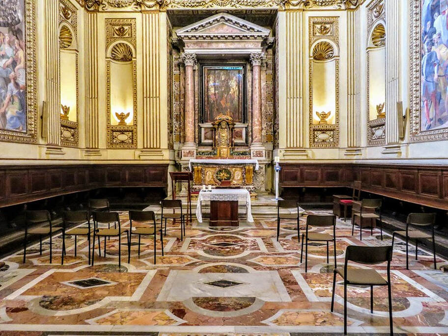 Altemps Chapel, church of Santa Maria in Trastevere, Rome
