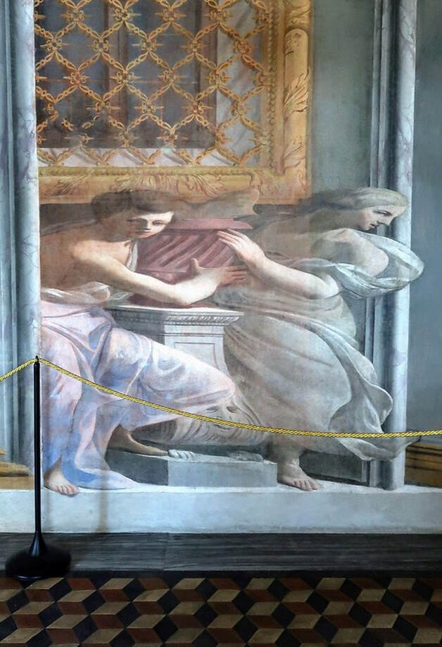 Anamorphic fresco by Andrea Pozzo, Rooms of St Ignatius, Rome