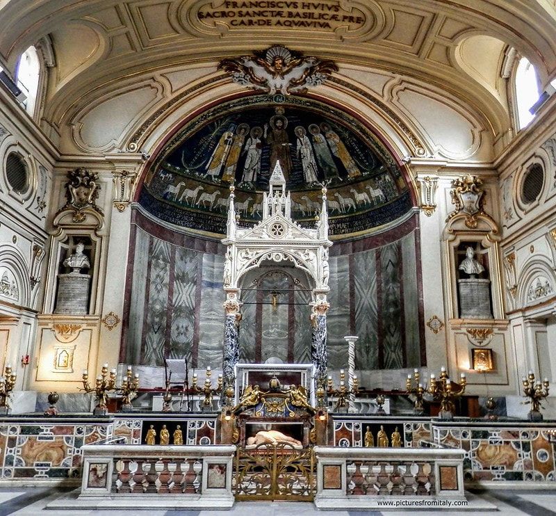 Apse, church of Santa Cecilia in Trastevere, Rome