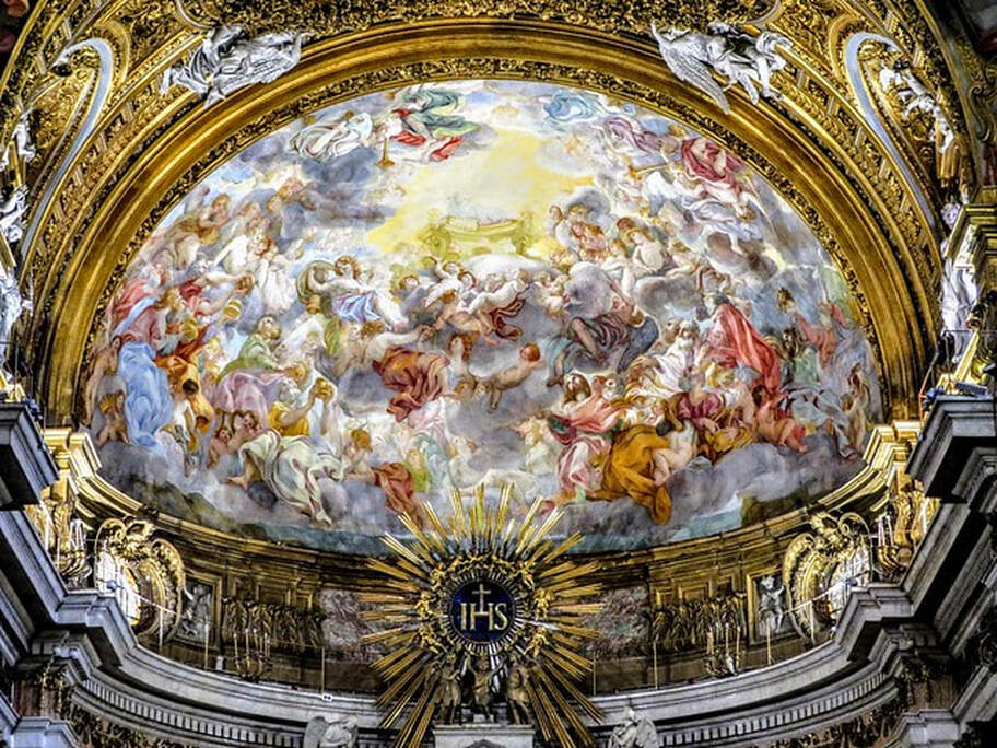 Apse fresco, Chiesa del Gesù, Rome 