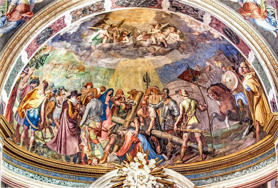 Apse fresco, church of San Vitale, Rome