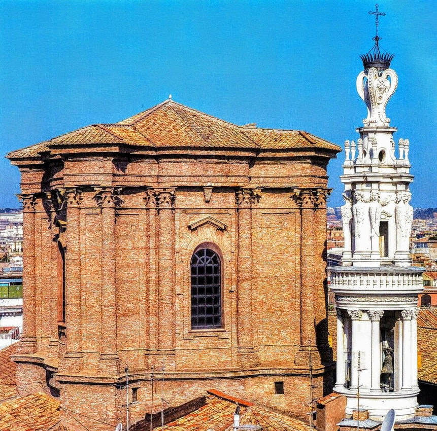 Dome and Bell Tower of church of Sant' Andrea delle Fratte, Rome