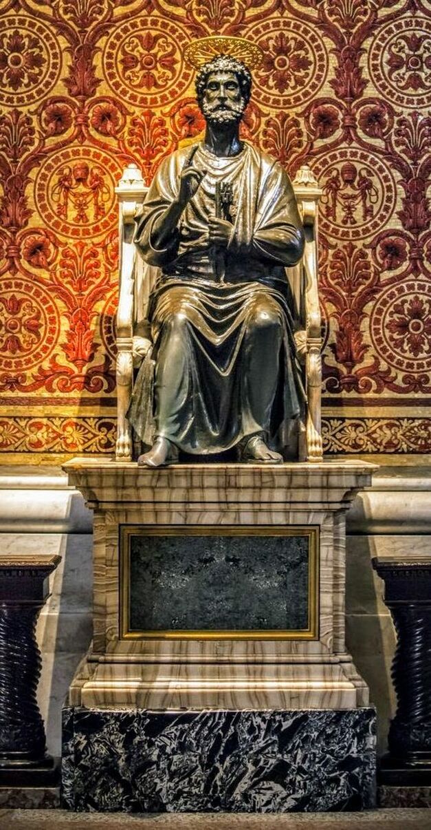 Bronze statue of St Peter, St Peter's Basilica, Rome