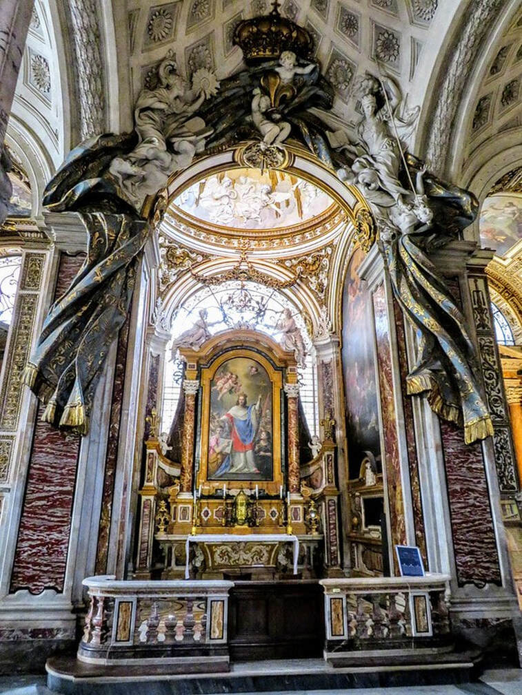 Chapel of St Louis of France, church of San Luigi dei Francesi, Rome