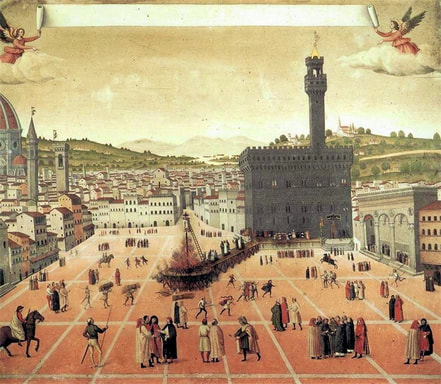 Death of Savonarola, Piazza della Signoria, Florence