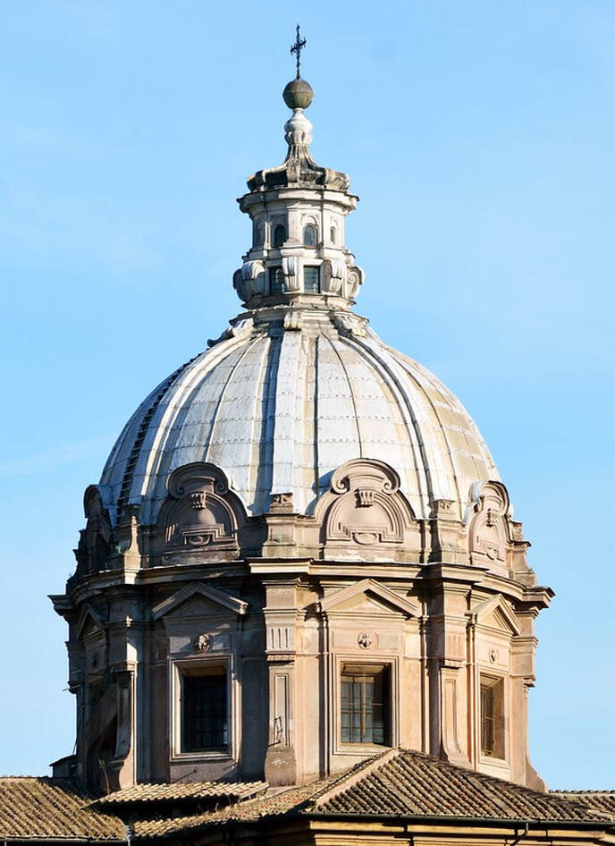 Dome, church of Santi Luca e Martina, Rome