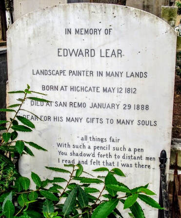 Edward Lear's Grave, Cemetery Foce, San Remo