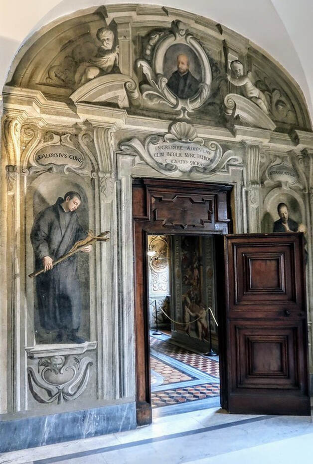 Entrance to Pozzo Coridoor, Rooms of St Ignatius, Rome