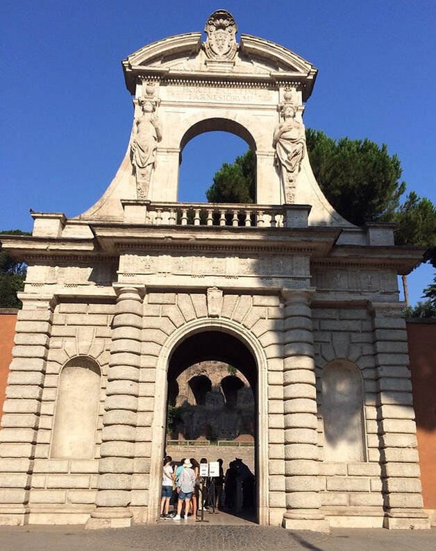 Entrance to the Farnese Gardens, Palatine Hill, Rome