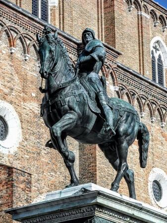 Equestrian statue of Bartolomeo Colleoni by Andrea del Verrocchio and Alessandro Leopardi, Venice