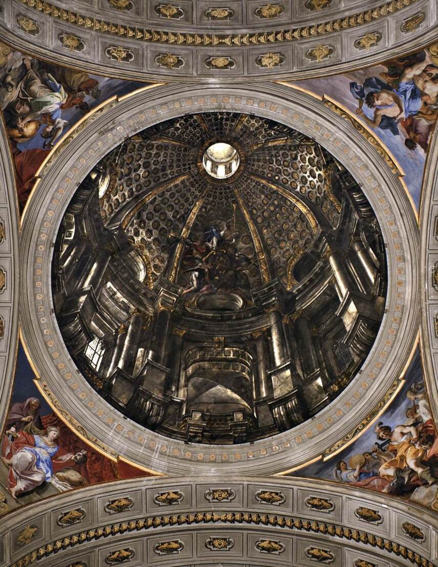 Fake dome by Andrea Pozzo, church of Sant' Ignazio, Rome