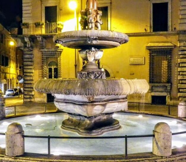 Fountain in Piazza dell' Aracoeli, Rome