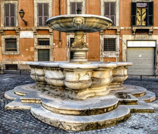 Fountain, Piazza delle Cinque Scole, Rome