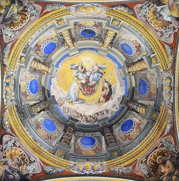 Fresco by Giovanni Guerra, San Girolamo dei Croati, Rome