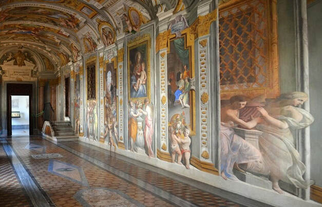 Frescoes by Andrea Pozzo, 'Pozzo Corridor', Rooms of St Ignatius Loyola, Rome