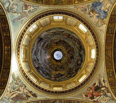 Frescoes by Giovanni Lanfranco, dome of Sant' Andrea della Valle, Rome