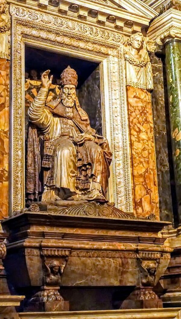 Funerary monument of Pope Paul IV (r. 1555-59), Carafa Chapel, the church of Santa Maria sopra Minerva, Rome