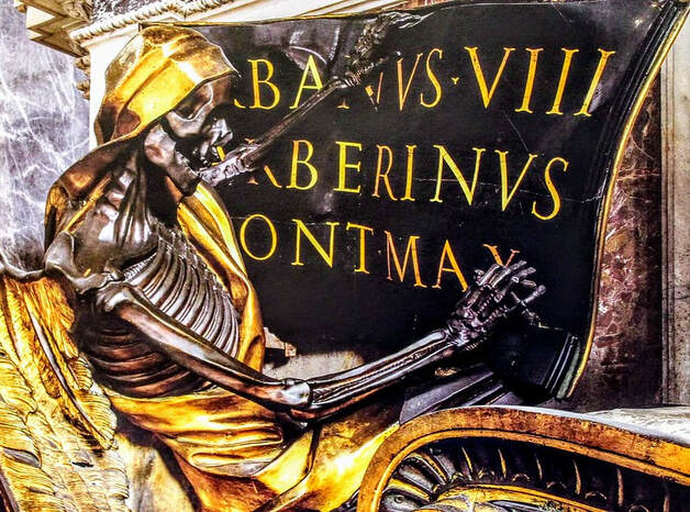 Funerary monument to Pope Urban VIII (det.), St Peter's Basilica, Rome