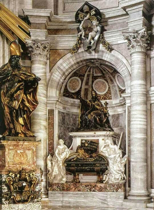 Funerary monument to Pope Urban VIII, St Peter's Basilica, Rome