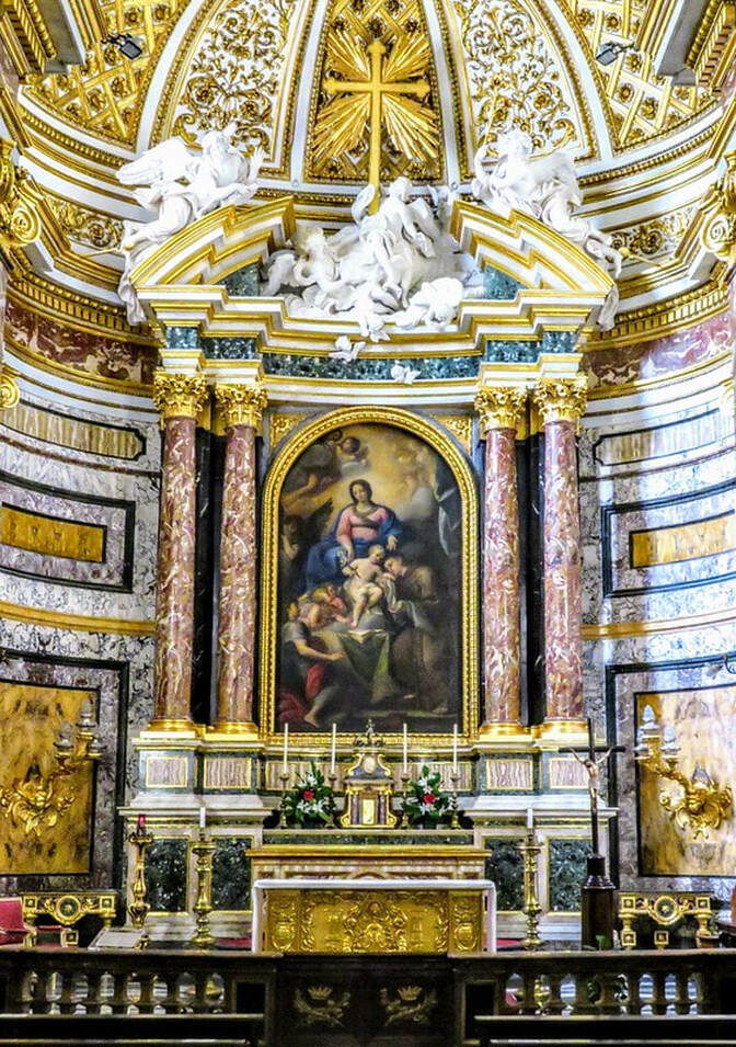 High altar, church of Sant' Antonio dei Portoghesi, Rome