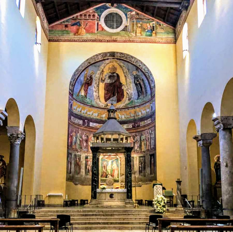High altar, church of San Saba, Rome
