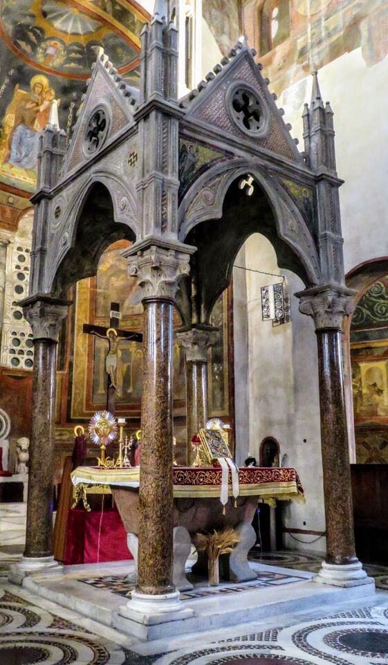 High altar, Santa Maria in Cosmedin, Rome.