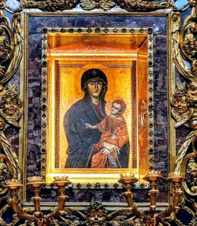 Icon of  the Madonna Salus Populi Romani, church of Santa Maria Maggiore, Rome