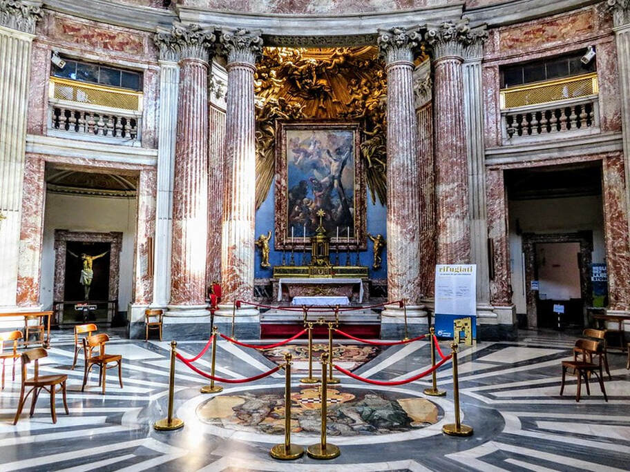 Interior, church of Sant' Andrea del Quirinale, Rome