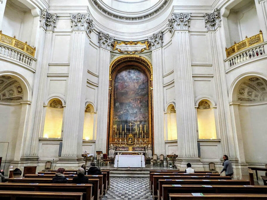 Interior, church of Sant' Ivo alla Sapienza, Rome