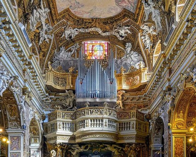 Interior of the church of Santa Maria della Vittoria, Rome