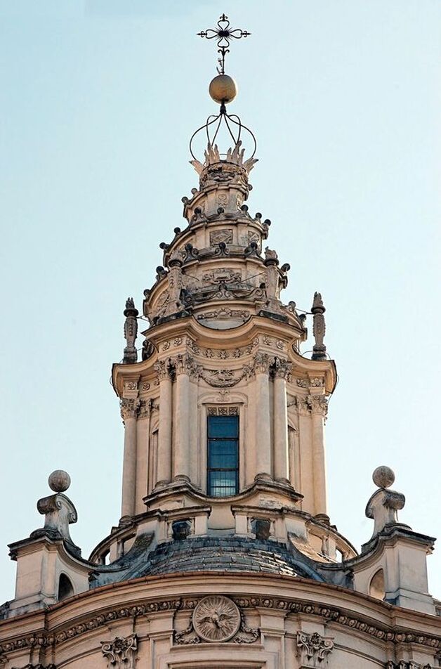 Lantern of the church of Sant' Ivo alla Sapienza, Rome