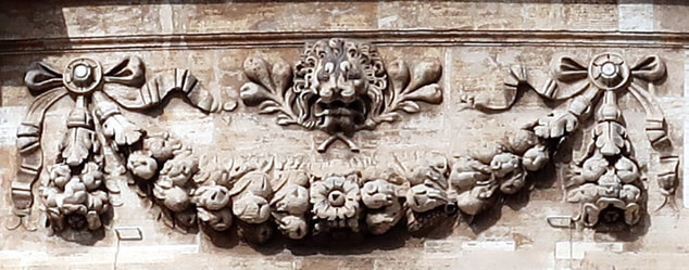 Lion and pears of Pope Sixtus V, Dome of St Peter's Basilica, Rome