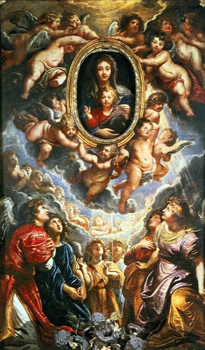 Madonna and Angels by Rubens, high altar, Chiesa Nuova, Rome
