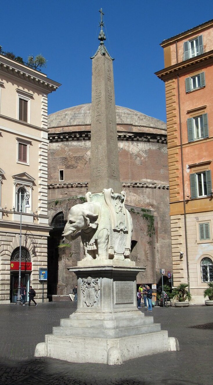 'Minerveo' Obelisk, Piazza della Minerva, Rome