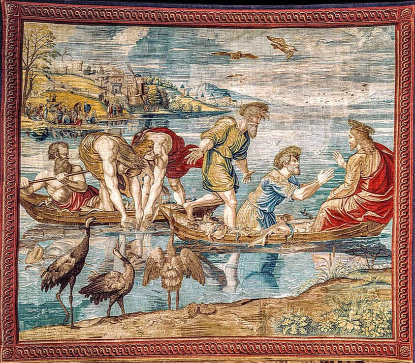 The Miraculous Draught of the Fishes, tapestry based on a cartoon by Raphael, Vatican Museums, Rome