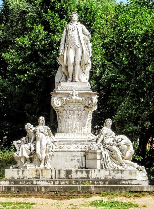 Monument to Goethe, Villa Borghese Gardens, RomePicture