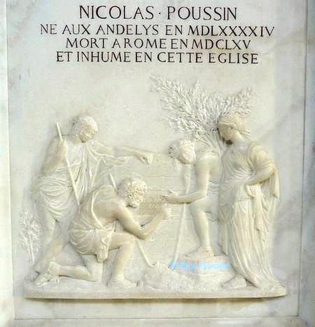 Monument to Poussin, church of San Lorenzo in Lucina, RomePicture