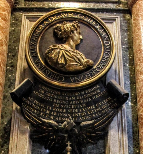Monument to Queen Christina, St Peter's Basilica, Rome