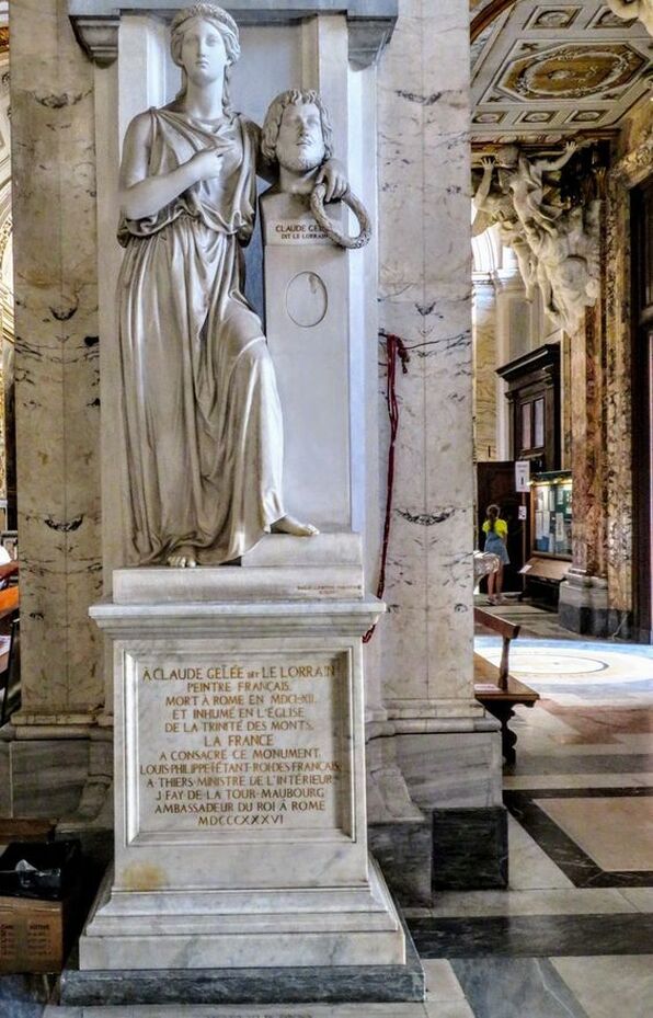 Monument to the French painter Claude Lorrain, San Luigi dei Francesi, Rome