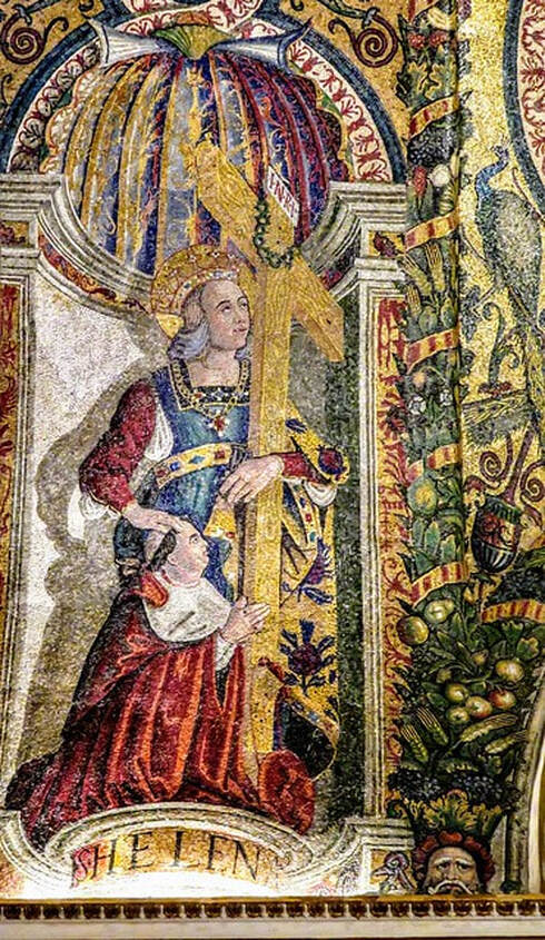 Mosaic of St Helen, Chapel of St Helen, Santa Croce in Gerusalemme, Rome