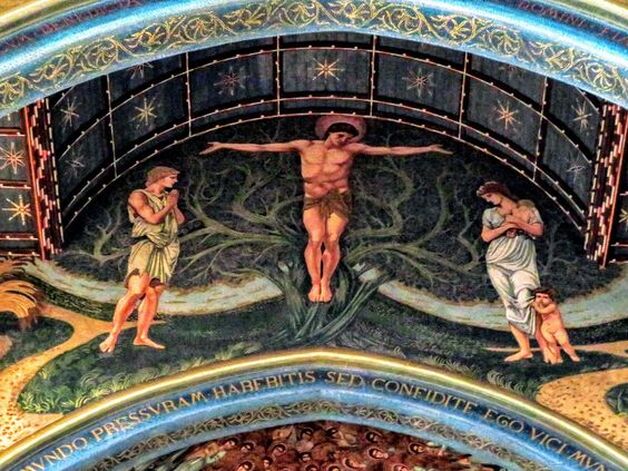 Mosaic of Tree of Life, apse of St Paul's Within the Walls, Rome