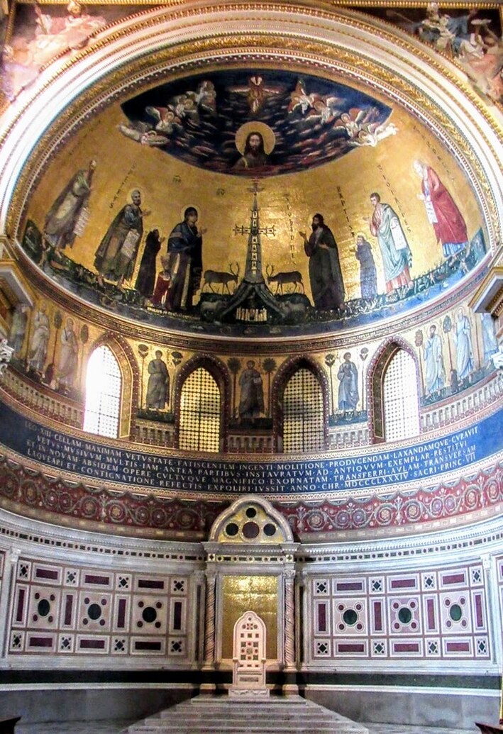 Mosaics in the apse, San Giovanni in Laterano, Rome
