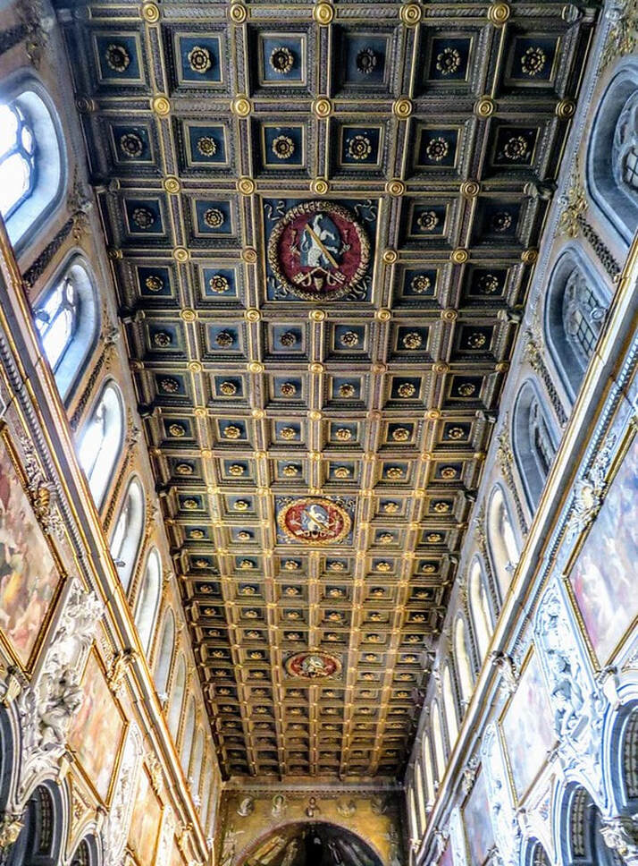 Nave ceiling, church of San Marco, Rome