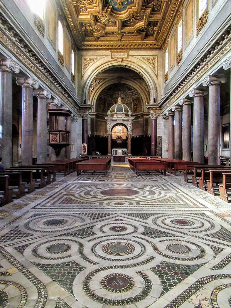 Nave, church of San Crisogono, Rome