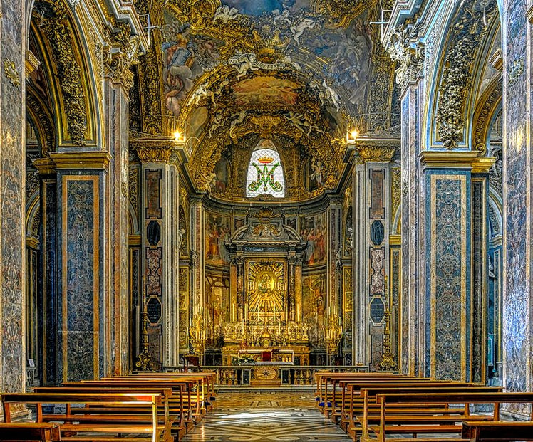 Nave of the church of Santa Maria dell Orto, Rome