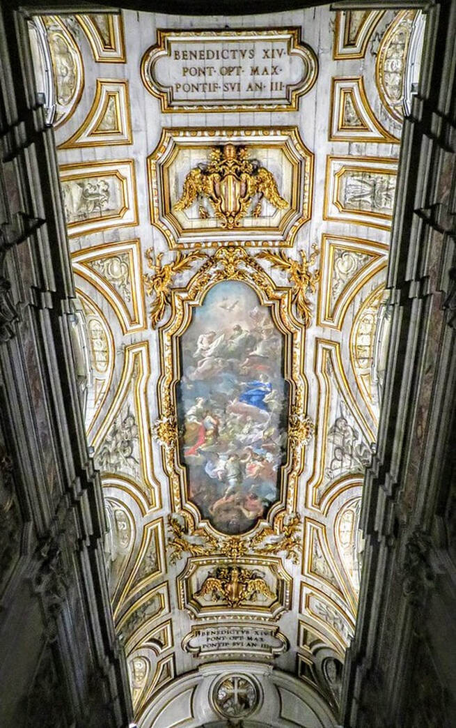 Nave vault, church of Santa Croce in Gerusalemme, Rome